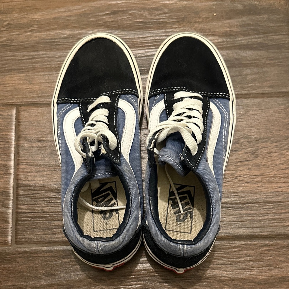 Vans Men/Women Old Skool Sneakers - Black, Blue & White
